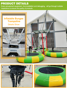 Giấy chứng nhận CE cao su trẻ em và người lớn dây khai thác ngoài trời Trampoline Bungee nhảy thiết bị để bán - Product Image 6