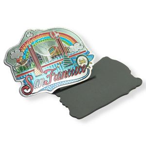 Échantillon Gratuit Souvenirs Suisse San Francisco Aimant de Réfrigérateur Promotionnel en Aluminium - Product Image 1