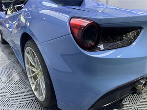 Cubierta de luces traseras de fibra de carbono 2024 <span class=keywords><strong>FF</strong></span>, pantalla trasera de nueva condición para <span class=keywords><strong>Ferrari</strong></span> 488 GTB Spyder, incluye Clips de parachoques - Product Image 6