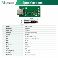 Module de caméra VGA, capteur CMOS, USB 2.0, 15-30fps MJPEG, taille ultra-compacte pour Windows, Android, intégration personnalisée de systèmes médicaux