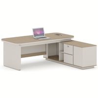 Meubles de direction modernes au design luxueux, table ronde en mélamine pour PDG, bureau de direction, bureau de cadre