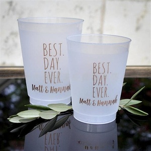 Custom Designs 16Oz Frosted Plastic Waterbeker Trouwfeestbekers Herbruikbare Bpa-Vrije Plastic Vorstbekers Perfect Voor Toernooien - Product Image 4