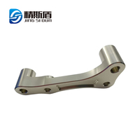Kaliper belakang sepeda motor Aluminium CNC penjepit batang gagang Aluminium krom penutup atas Riser tahan lama kabel logam EDM/Broaching