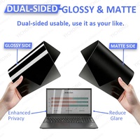 Filtre d'écran de confidentialité anti-choc 15,6 pouces 16:9 pour ordinateur portable Lenovo, anti-reflets, anti-espionnage, protection contre la lumière bleue