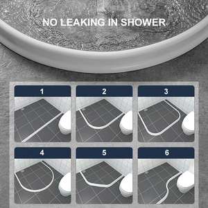 Barrière <span class=keywords><strong>de</strong></span> <span class=keywords><strong>douche</strong></span> en caoutchouc auto-collante, 5 m, barrière <span class=keywords><strong>de</strong></span> <span class=keywords><strong>douche</strong></span> repliable, barrage <span class=keywords><strong>d</strong></span>'<span class=keywords><strong>eau</strong></span> - Product Image 6