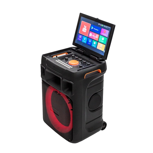 12 Inch  Multifunctional  Portable Karaoke  Speaker with LED Lights,Support YouTube, Google for Party, Karaoke