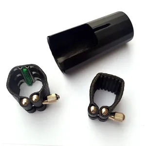 Abrazadera de Clarinete y Saxofón Alto, Abrazadera/Clip de Cuero para Boquilla, Accesorios para Instrumentos con Tapa - Product Image 4