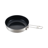 Ensemble de cuisine de camping antiadhésif de haute qualité en acier inoxydable, batterie de cuisine portable pour le camping