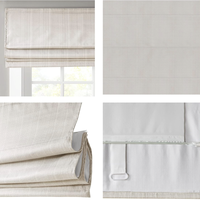 Stores romains occultants en tissu sur mesure, isolants thermiquement, pour salon et chambre à coucher