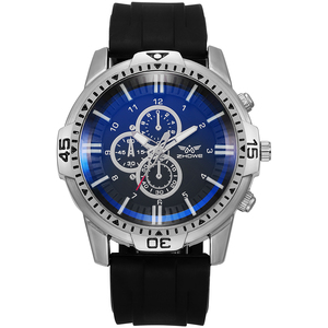 <span class=keywords><strong>Orologio</strong></span> al Quarzo <span class=keywords><strong>Sportivo</strong></span> da Uomo alla Moda, Classico con Cinturino in Silicone <span class=keywords><strong>Nero</strong></span> - Product Image 6