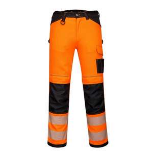PORTWEST - PW340OBR32 PW3 High visibility <b>orange</b>/black work trouser - EAN 5036108303977 <b>HI</b>-<b>VIS</b> WORKWEAR - Product Image 1