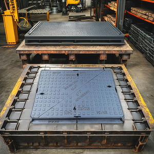 Cubiertas de alcantarilla de hierro dúctil resistente de Foundry, varios tamaños, aplicaciones de construcción industrial, tipos de forja de fundición en arena - Product Image 2