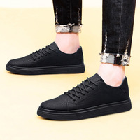 Nouvelles chaussures basses pour hommes en cuir de vachette double couche, style britannique, décontractées, respirantes, avec semelle extérieure en caoutchouc.