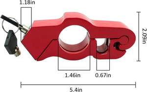 Verrou de sécurité <span class=keywords><strong>antivol</strong></span> en alliage d'aluminium pour poignée d'accélérateur de <span class=keywords><strong>moto</strong></span>, verrou de poignée pour scooters, motos tout-terrain et de route - Product Image 2