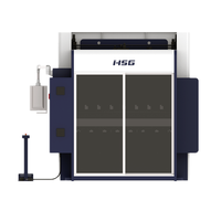 4 + 1 Axises CNC Equipement de pliage des métaux Opération facile Plaque d'acier Cintreuse HSG Laser