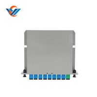 Répartiteur PLC à montage en rack, boîtier ABS, connecteurs FC/APC, type cassette, mini-répartiteur optique 1x16, gaine LSZH/PVC, 1260-1650nm