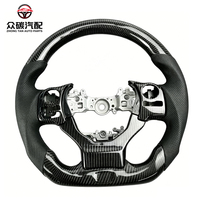 Volant en fibre de carbone forgé avec affichage LED rotatif, accessoire de voiture personnalisé pour Lexus IS250 ES300 GS350 NX GX