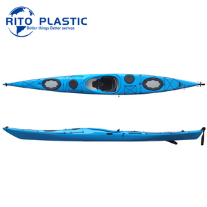 <span class=keywords><strong>Kayak</strong></span> de <span class=keywords><strong>Mar</strong></span> de 5.01m, <span class=keywords><strong>Kayak</strong></span> de Alta Calidad, No Inflable, Canoa de Plástico LLDPE con Remos - Product Image 1