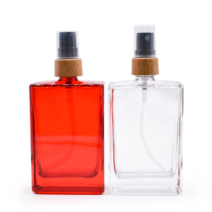 Flacone Rettangolare in Vetro Satinato da 30ml per Profumo all'Ingrosso con Tappo Spray in Bambù, Serigrafia e Confezione in Cartone per Siero per la Cura della Pelle - Product Image 5