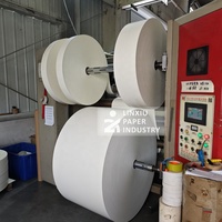 Recyclable Waterproof Coated PE Single Side Kraft Paper Bottom Roll for Biodegradable Coffee Cups Flexography Printed Paperboard