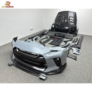 Kit Top Secret per il corpo di conversione in fibra di carbonio per Nissan R35 <span class=keywords><strong>GTR</strong></span> 2008-2022 cofano paraurti gonna laterale Spoiler parafango Diiffuser - Product Image 1