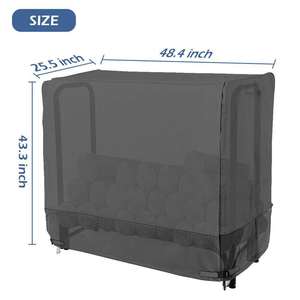 Housse de protection pour bois de chauffage en tissu Oxford argenté 210D, support extérieur pour bois de chauffage, pare-vent et imperméable, bâche anti-poussière avec couvercle en bois - Product Image 5