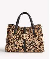 Sac fourre-tout en PU effet croco pour femme, personnalisable OEM/ODM, design européen et américain, fermeture éclair, doublure polyester, couleur unie