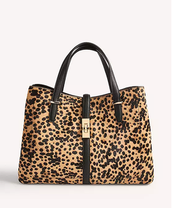 Sac fourre-tout léopard en PU effet <span class=keywords><strong>croco</strong></span> pour femme, personnalisable OEM, design européen et américain, fermeture éclair avec doublure en polyester - Product Image 1