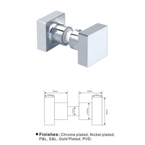 Hot Sale square Interior Brass Stainless Steel Shower Hardware <strong>Glass</strong> <strong>Door</strong> Pull <strong>Knob</strong> - Product Image 4
