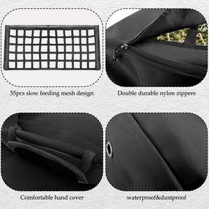 Échantillon gratuit Sac à foin pour chevaux équestres, tissage en grille, grande capacité, portable, suspendu, mangeoire lente, plusieurs tailles disponibles - Product Image 5