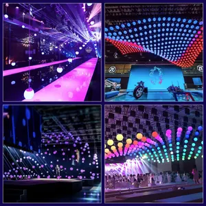 XLWINCHは、結婚式やステージをセルリングするためのキネティックボール照明の使用を主導しました