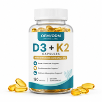 Capsules de Vitamine D3 K2 et Magnésium Végétaliennes à Marque Blanche OEM – Soutien Immunitaire et Osseux, Supplément de Calcium – Vente en Gros