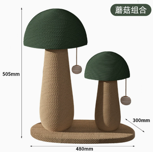 Mushroom <b>Cat</b> <b>Scratching</b> <b>Post</b> Wear Resistant Hemp Rope <b>Cat</b> Scratcher Interactive Ball Standing <b>Cat</b> Toy <b>for</b> Indoor <b>Cats</b> - Product Image 3