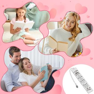 Signets en métal personnalisés mignons avec chaîne pour les amoureux des livres, les enseignants, les étudiants, les cadeaux d'anniversaire scolaire, les cadeaux de Noël - Product Image 5
