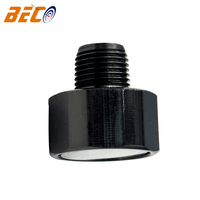Factory Supply 19mm High Pressure air Pump Paintball Black Metal Pressure Gauge 5000psi Mini Pressure Gauge with 1/8 NPT Thread