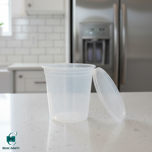 <b>Clear</b> PP Disposable Food <b>Containers</b> with Tight Lids Durable Deli Cups for Takeout, Meal Prep, Catering, and <b>Storage</b> - Product Image 6