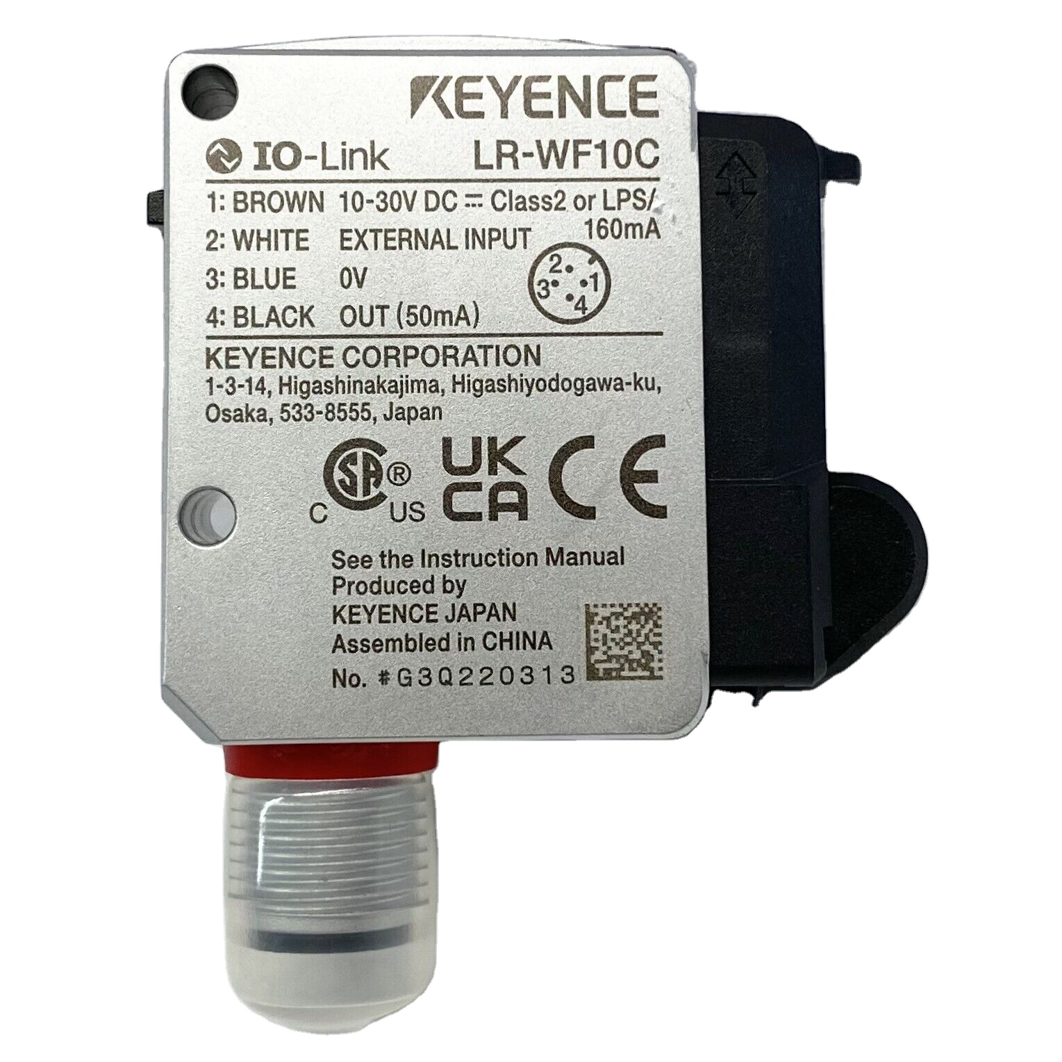 KEYENCE LR-WF10 レーザーセンサー ファイバータイプケーブル NPN/PNP出力