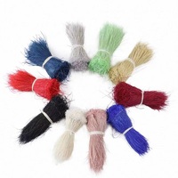 Tissu en dentelle de plumes de paon écologique, antibactérien, léger, résistant à l'abrasion, accessoires de robe faits à la main pour mariage