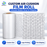 Rouleau de film gonflable personnalisé AIR.DFLY avec logo imprimé pour l'emballage de marchandises fragiles et le remplissage de vide en emballage