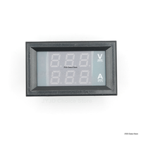 DC 100V 10A Ammeter Digital Panel Layar LED Ganda 0,28 Inci Kabel Penghubung JYJD