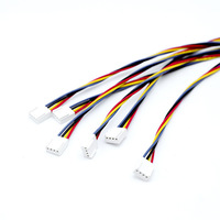 Kabel Harness Konektor JST 4Pin 2.0mm Pitch Kustom 22AWG 1007 Perakitan Kabel Warna-warni untuk LED, Peralatan Rumah Tangga, Elektronik