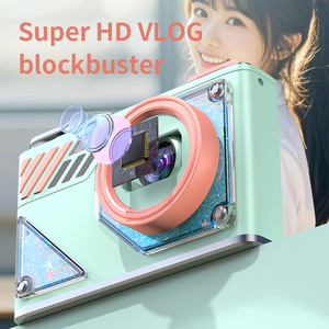 Klasik taşınabilir 2.8 inç CCD Mini dijital kamera çocuk fotoğrafçılık 1080P HD Video kaydedici çift Lens sabit odak optik Zoom MOS - Product Image 2