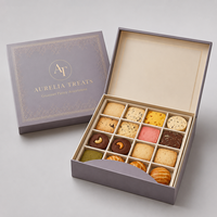 Maßgefertigte Luxus-Keksdose Starre Papier-Geschenkverpackung mit Logo für Gourmet-Kekse Schokolade Lebensmittel-Geschenkset