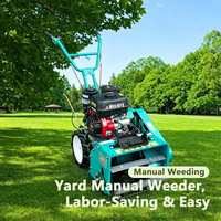 Máquina Tractora de Gasolina para Jardinería y Agricultura, Cultivadora Rotativa Manual, Cortacésped, Mini Máquina para Cortar Césped y Desherbar