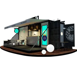 Ontwerp No.5 Commerciële Geprefabriceerde Container Cafe Winkel Cafe Container Huis Importeur