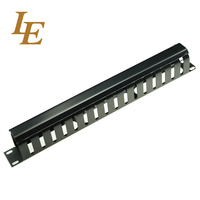 Panneau de gestion des câbles 1U, organisateur de gestion des câbles pour rack de serveur, gestion des câbles verticale et horizontale 1U avec conduit pour doigts
