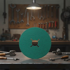 Disco de fibra de corindón Ttake 125x22 mm, grano 120, para ruedas de pulido - Product Image 3