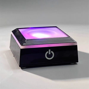 Modern 3D Crystal Ball Lamp <strong>Touch</strong> Control Night Light Silver Black <strong>Colorful</strong> Six Flashing Methods Lamp Holder for Bedroom - Product Image 4