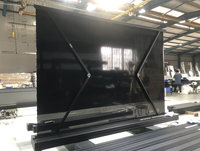 Écran de projection motorisé de haute qualité de 120 pouces 4K, à levage par le sol, avec rejet de la lumière ambiante, compatible 16:9, courte focale, portable