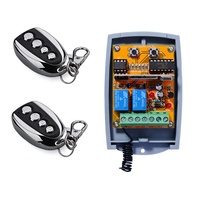 YET402PC-V2.0 Receptor Externo Universal de Código Abierto para Puerta de Garaje, Interruptor de Control Remoto, Transmisor Inalámbrico RF de 2 Canales 433Mhz
